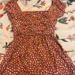 orange and white TILLYS dress